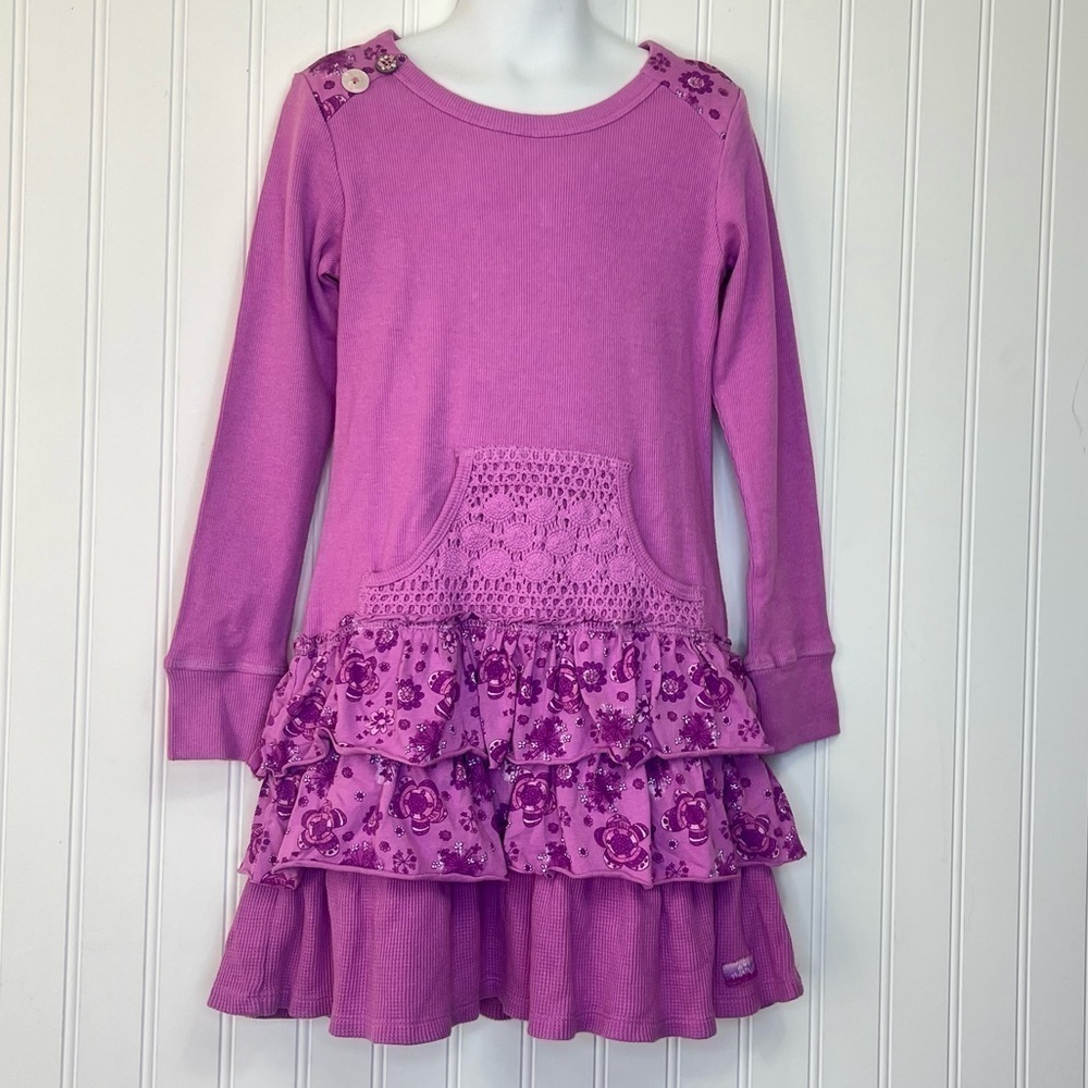 Naartjie 2x2 Floral Dress with Ruffle Crocus Size 6 Rare SPT4  Unreleased Line